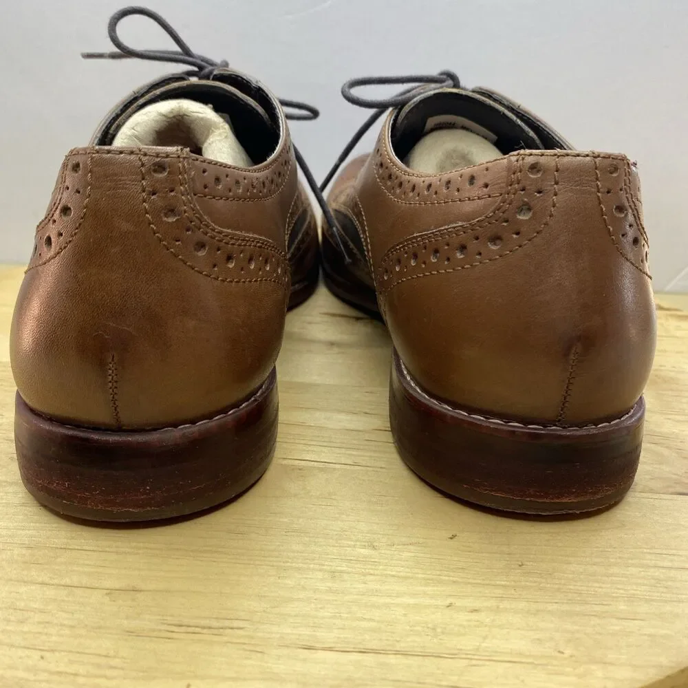 Rockport Wingtip Brogue TruTech Leather Mens 10.5 Brown H80044 Dress Shoes